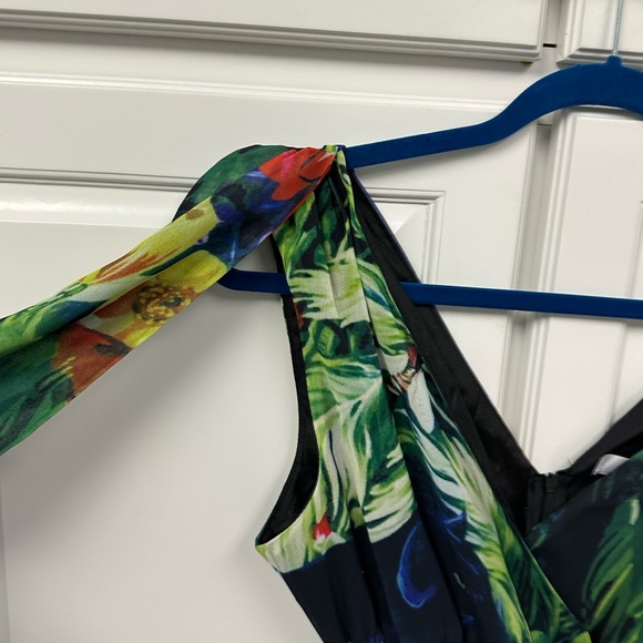 Y S Jungle Midi Sleeveless Dress Size-XL runs small - Picture 5 of 12